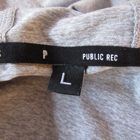 Public Rec Mens Gray Politan Hoodie Large Pockets Long Sleeve Stretch Athleisure - Picture 9 of 10